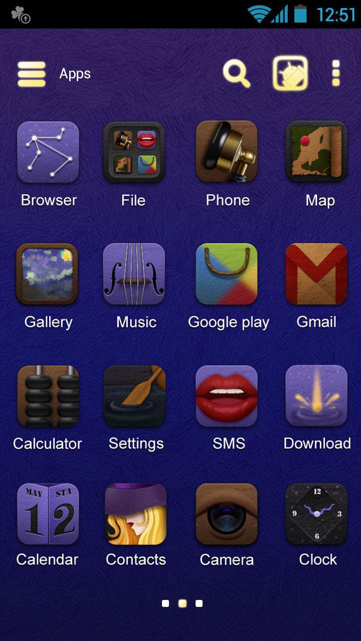 Starry Night GO Launcher Theme