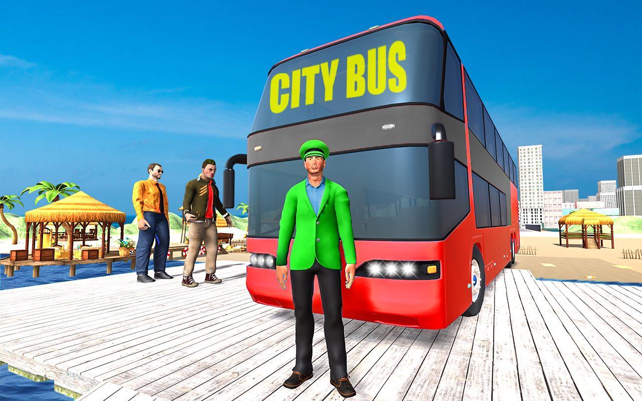 Beach Taxi Bus Driving Simulator