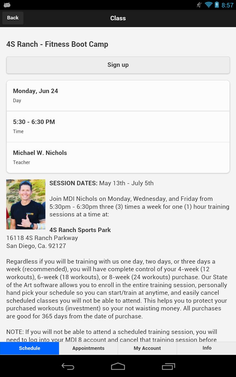 MDI 8 FITNESS BOOT CAMP