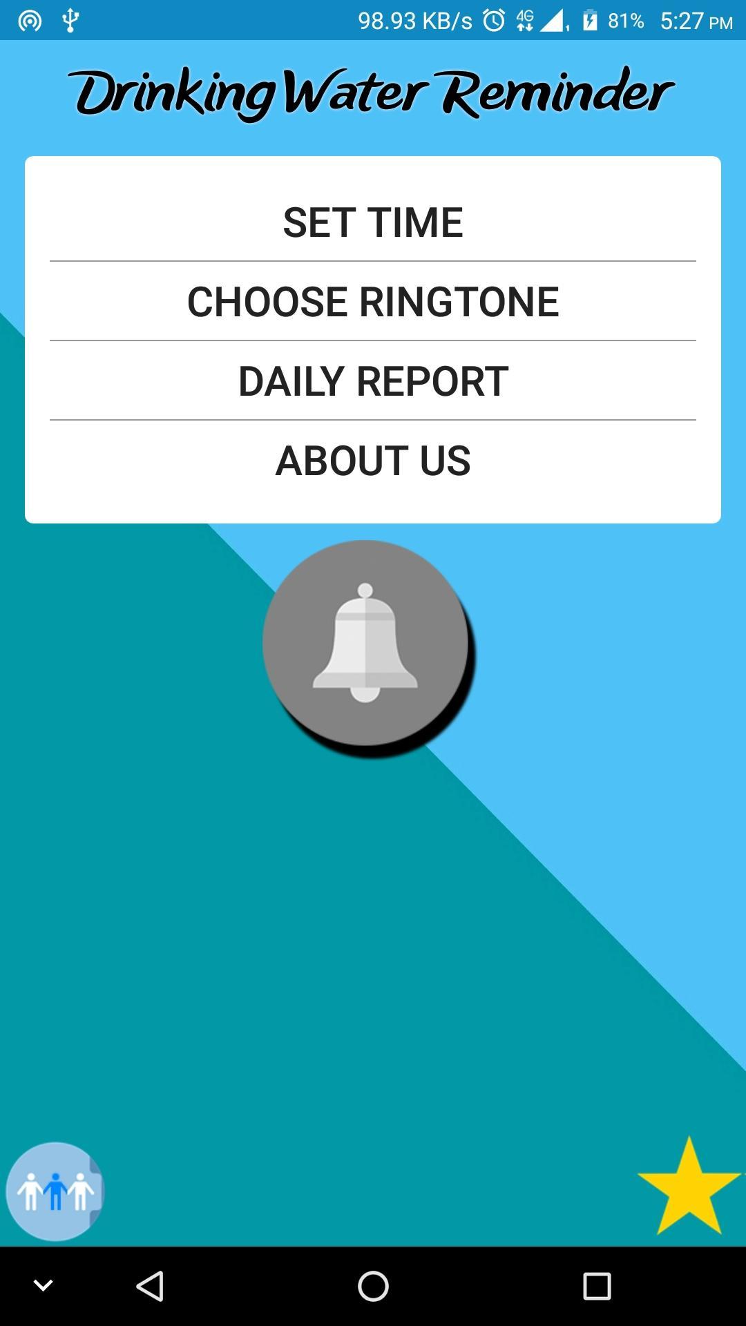 Drinking water reminder