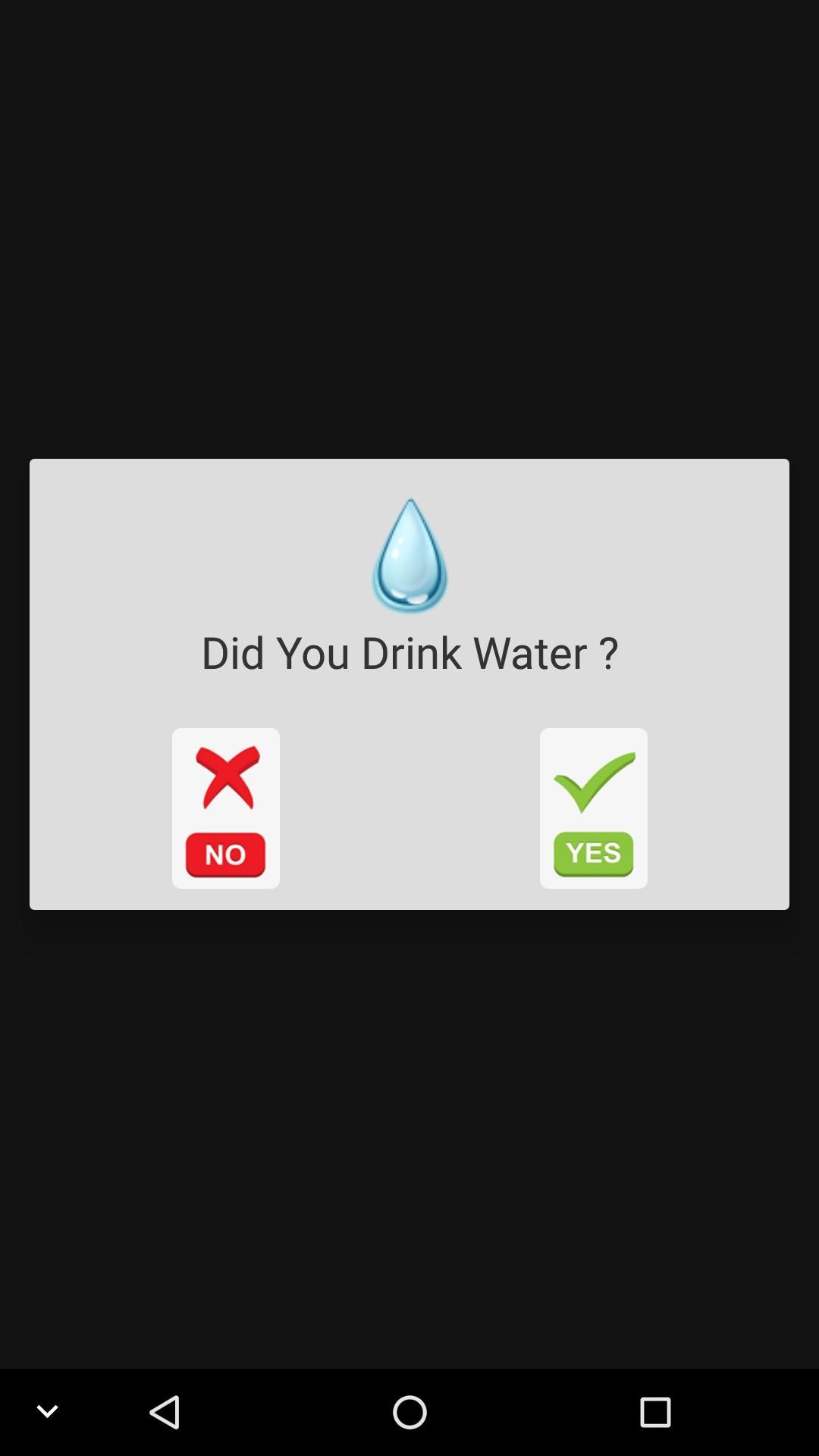 Drinking water reminder