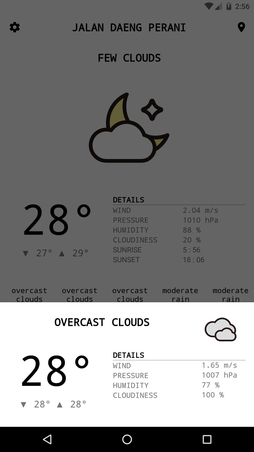 Minimalist Weather