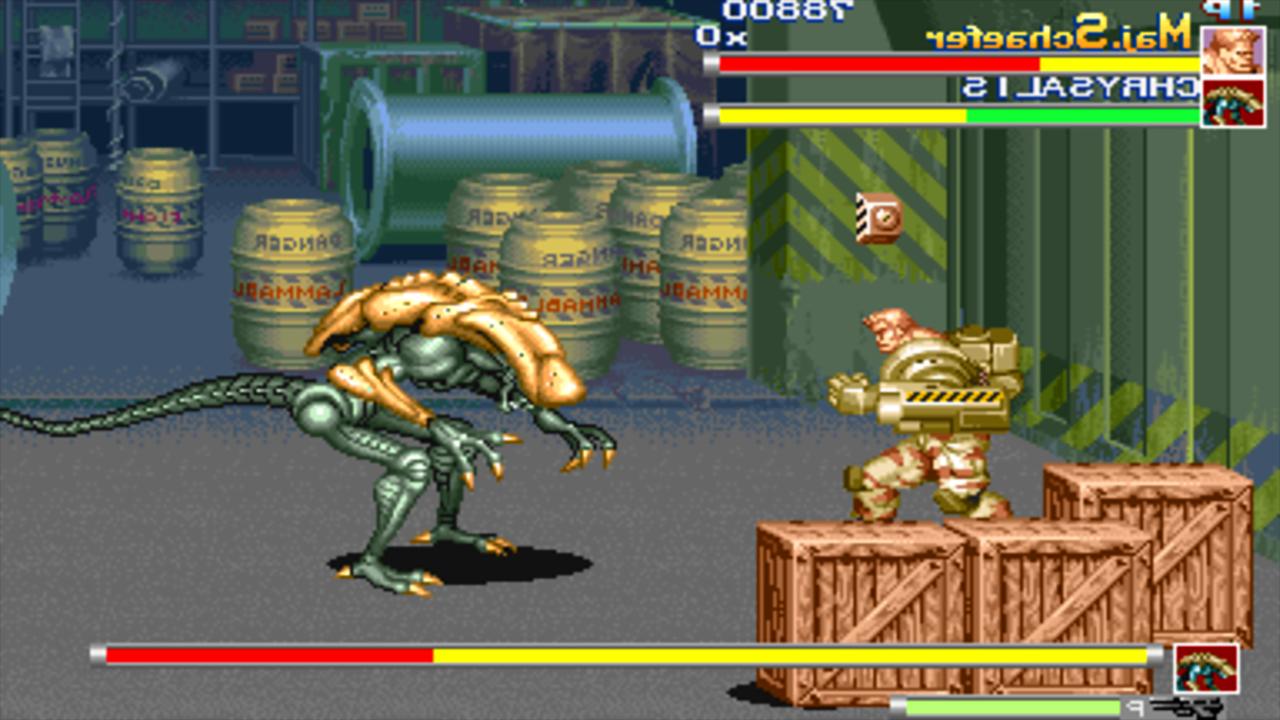 The Alien Fight Predator beat' em up