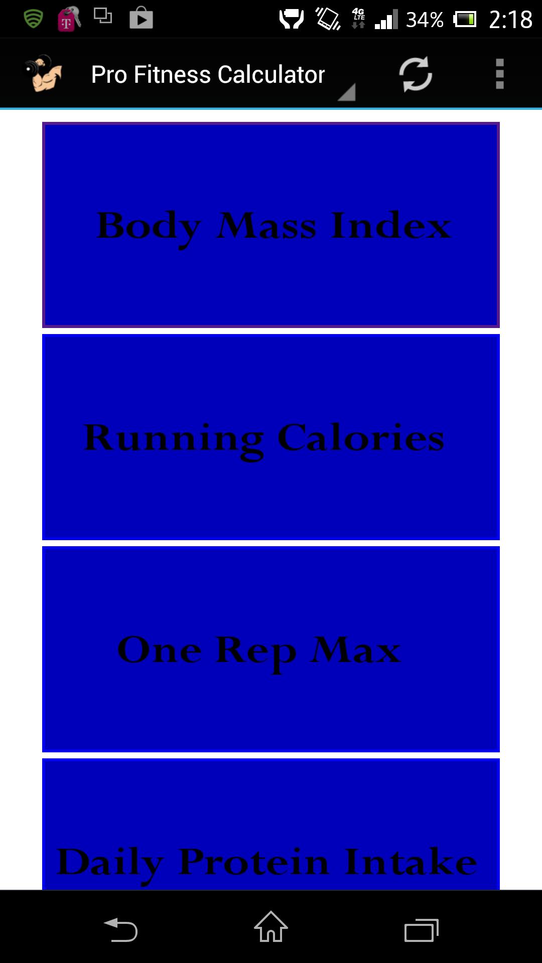 Pro Fitness Calculator