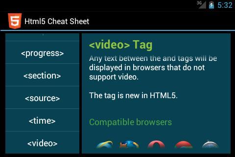 Html5 Cheat Sheet