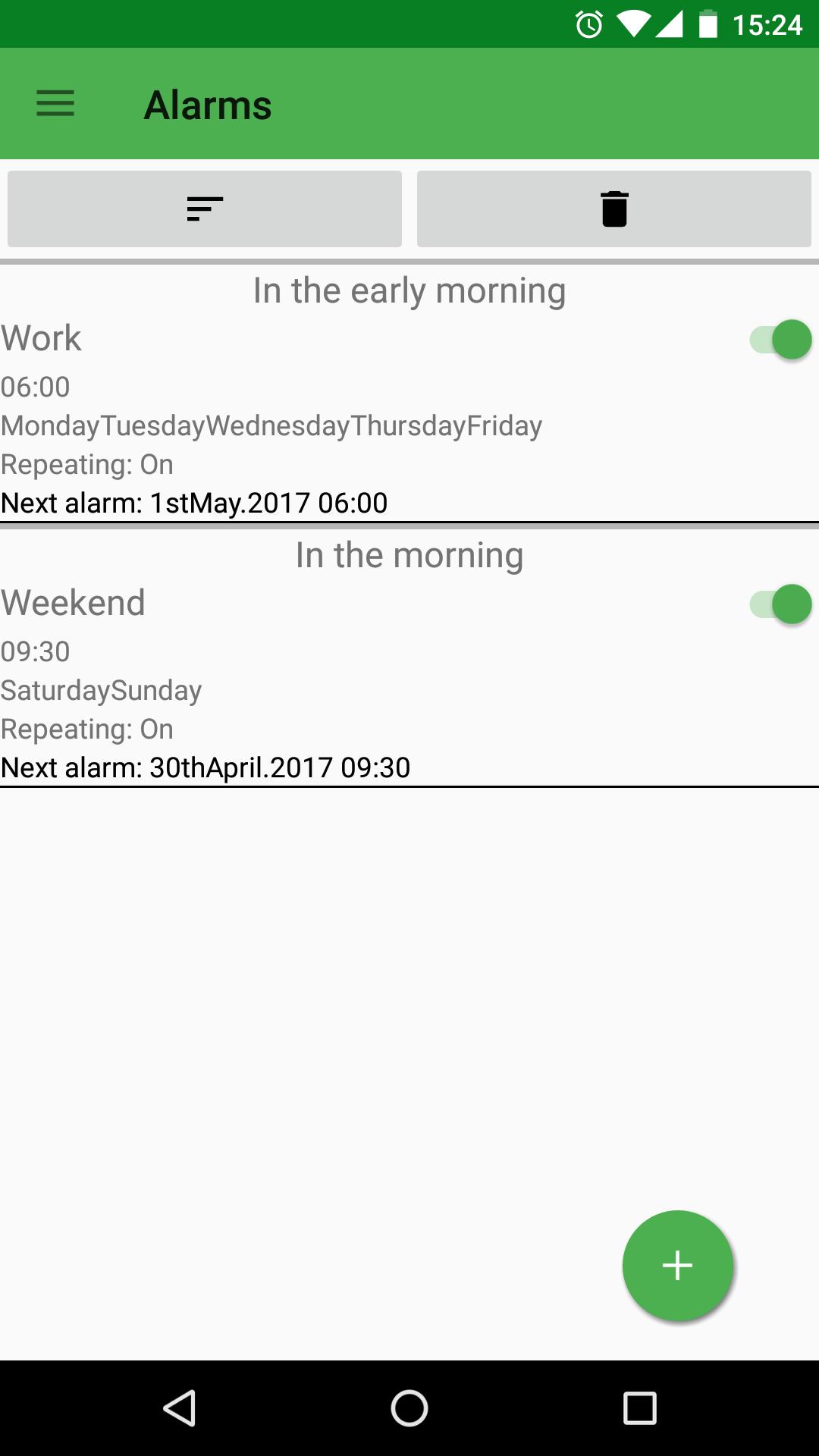 Speaking alarm clock