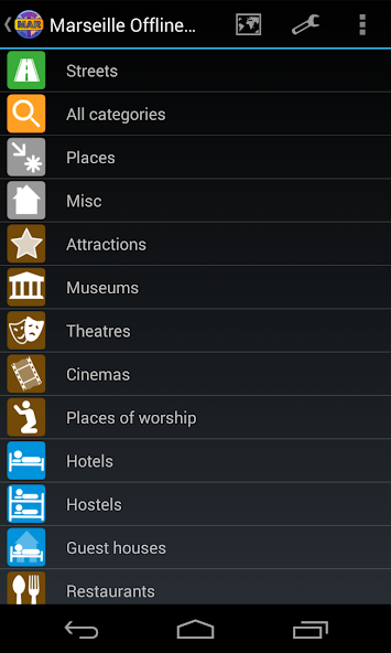 Marseille Offline City Map