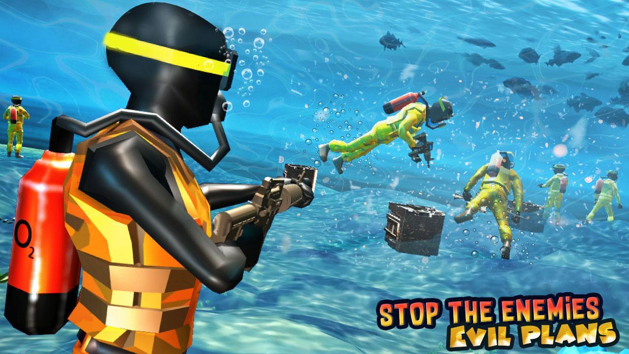 Underwater Rope Hero Stickman