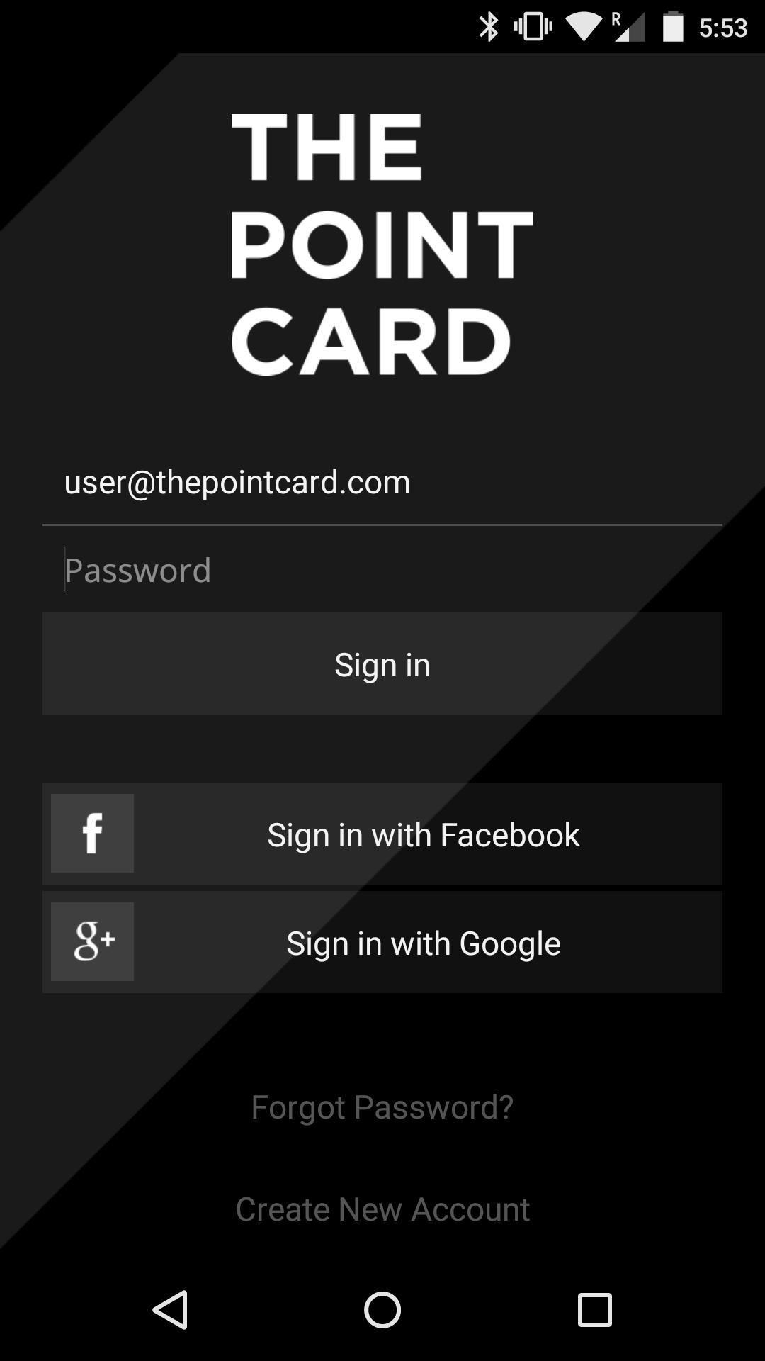 THE POINT CARD