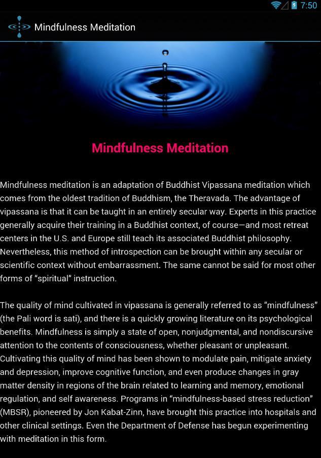 Mindfulness Meditation