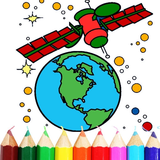Planet & Space Coloring Book