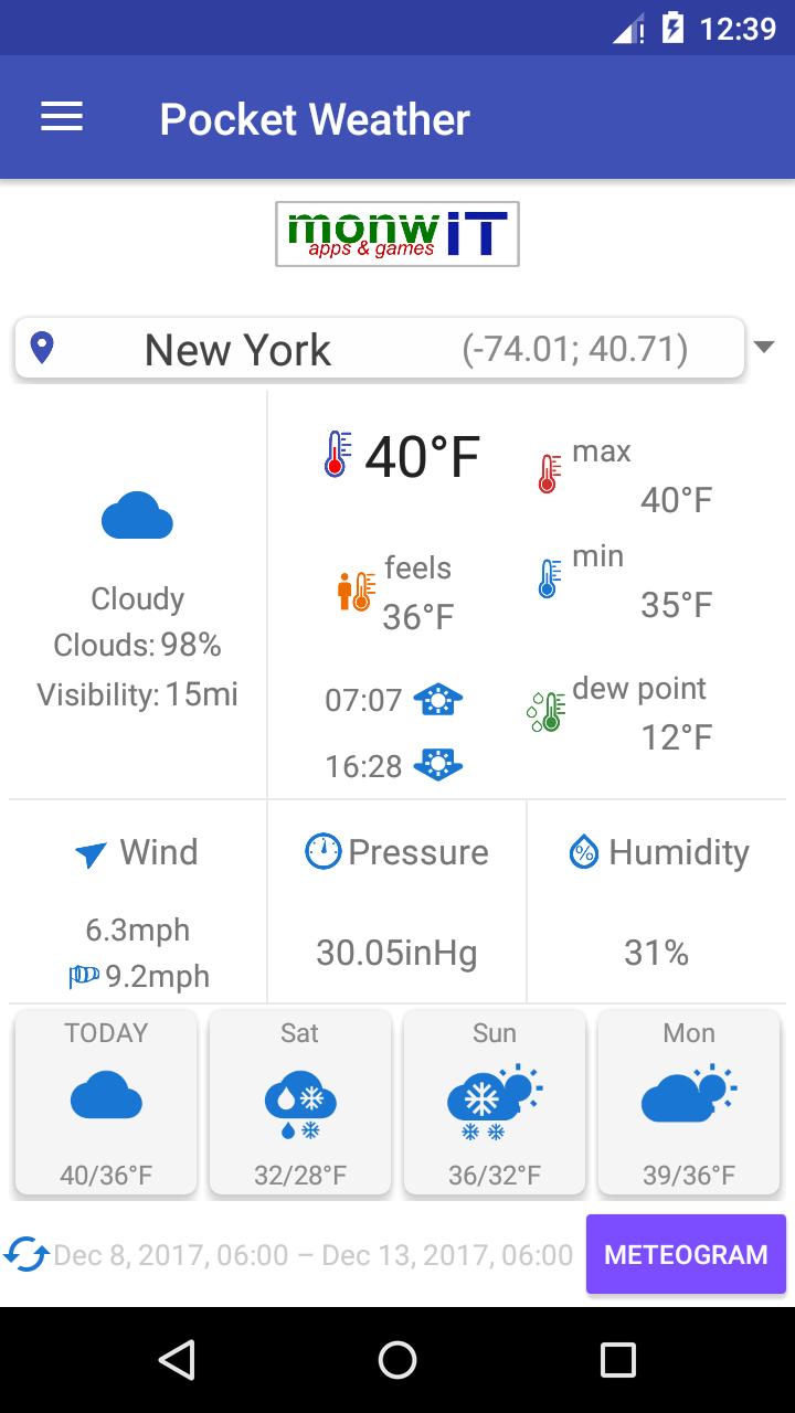 Pocket Weather Forecast
