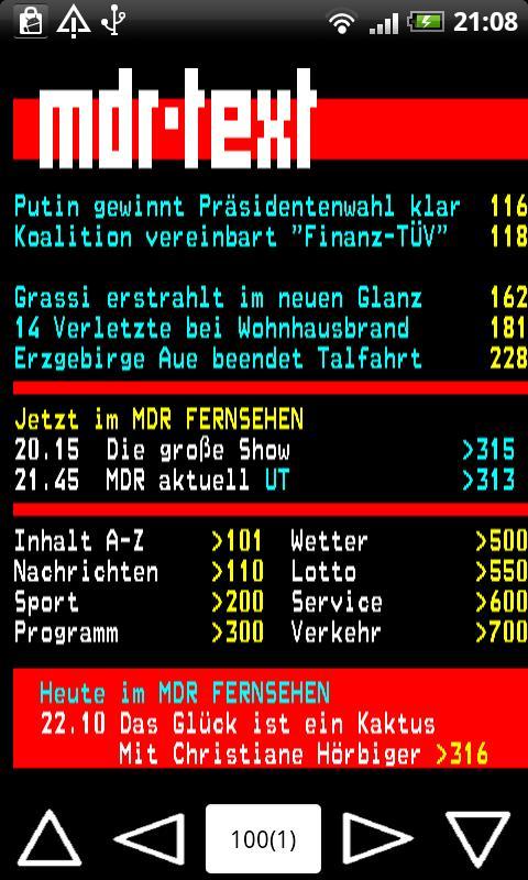 3SAT/MDR Teletext
