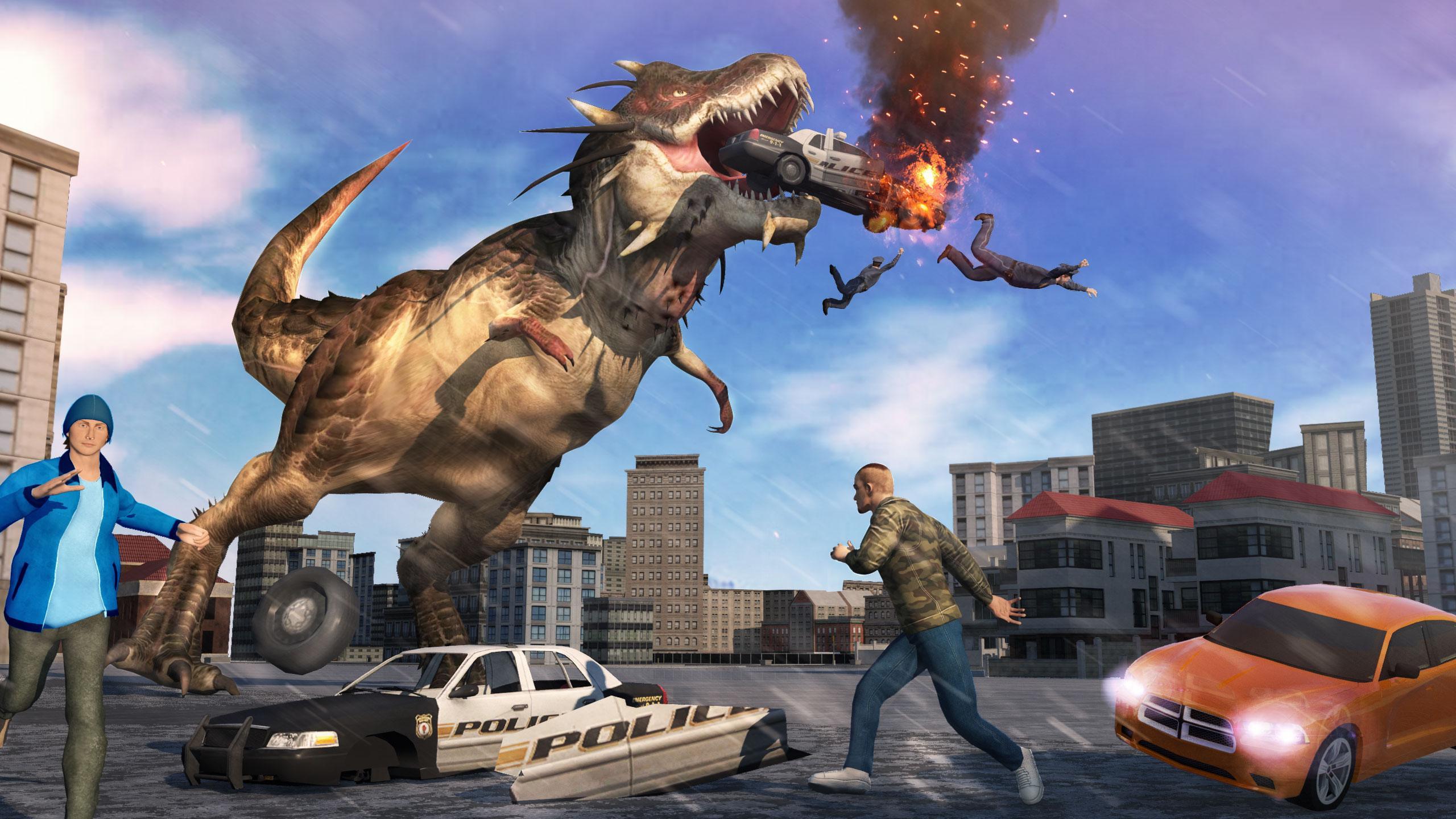 Dinosaur City Rampage: Animal Attack Simulator