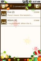 Easy SMS Fun Fruites theme