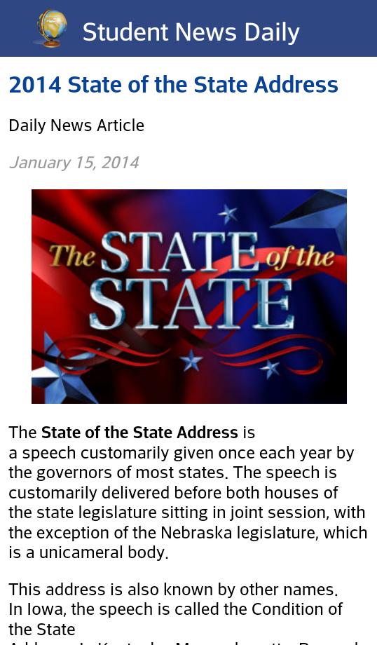 Student News Daily for Phone