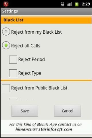Block Calls (Reject Calls)