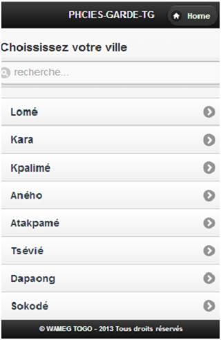 Pharmacie de garde du Togo