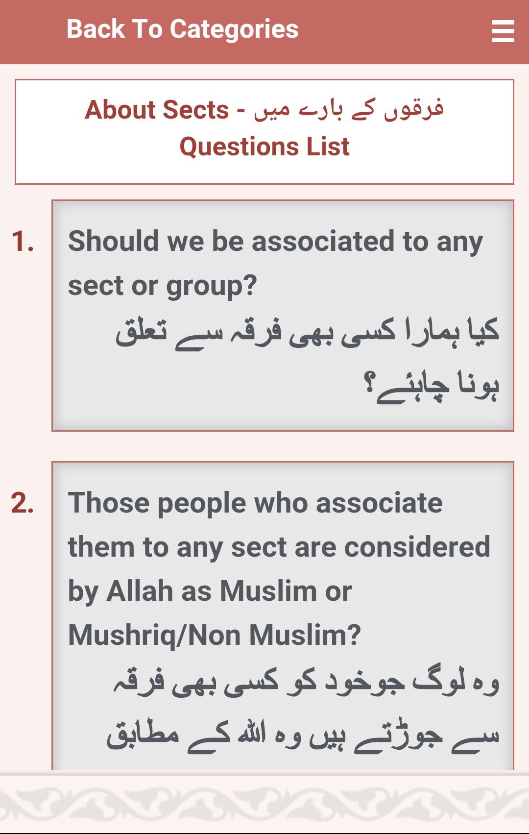 Question Quran