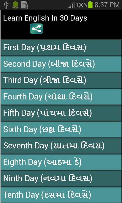 Learn English From Gujarati