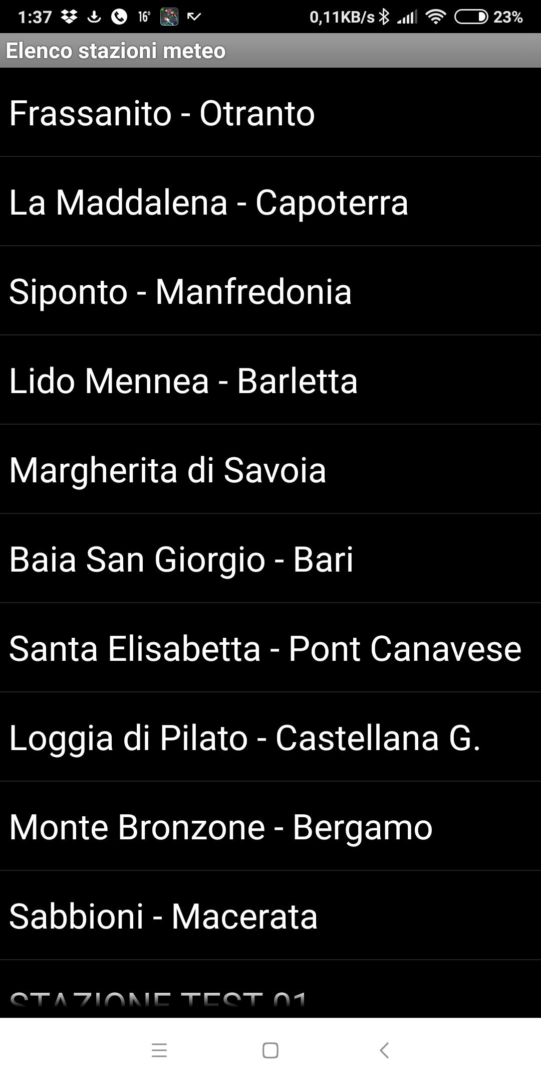 Eolo on Line - wind station