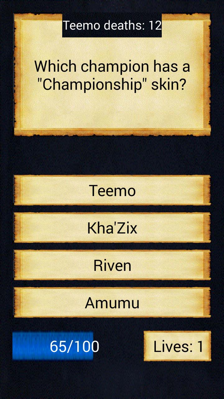 Quiz for LoL - Win RP