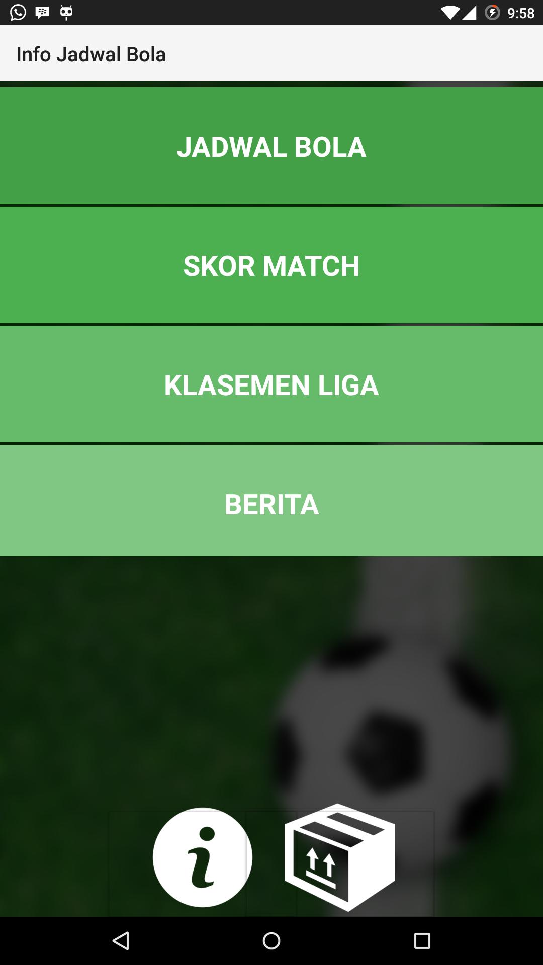 Info Jadwal Bola