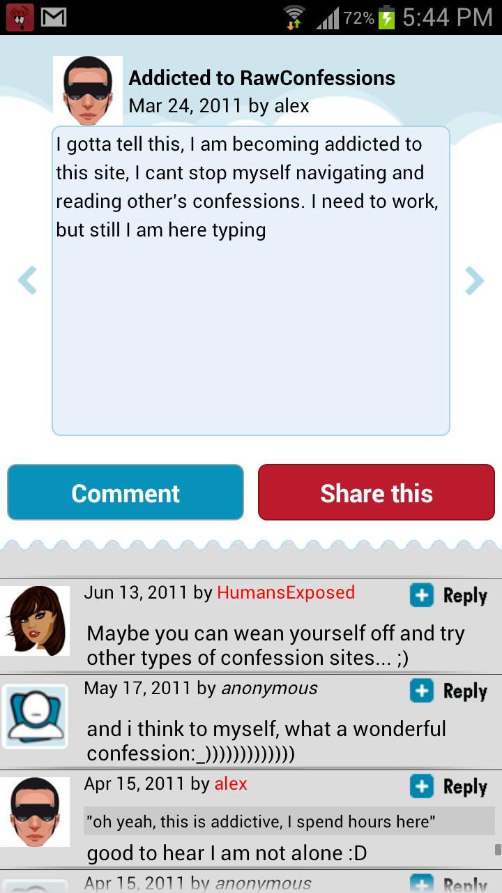 Raw Confessions on the Go