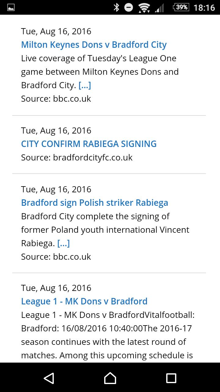 Bantams News