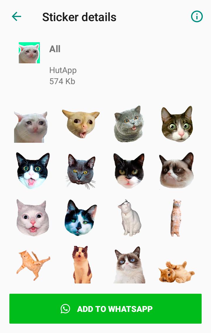 Cat Stickers for WhatsApp