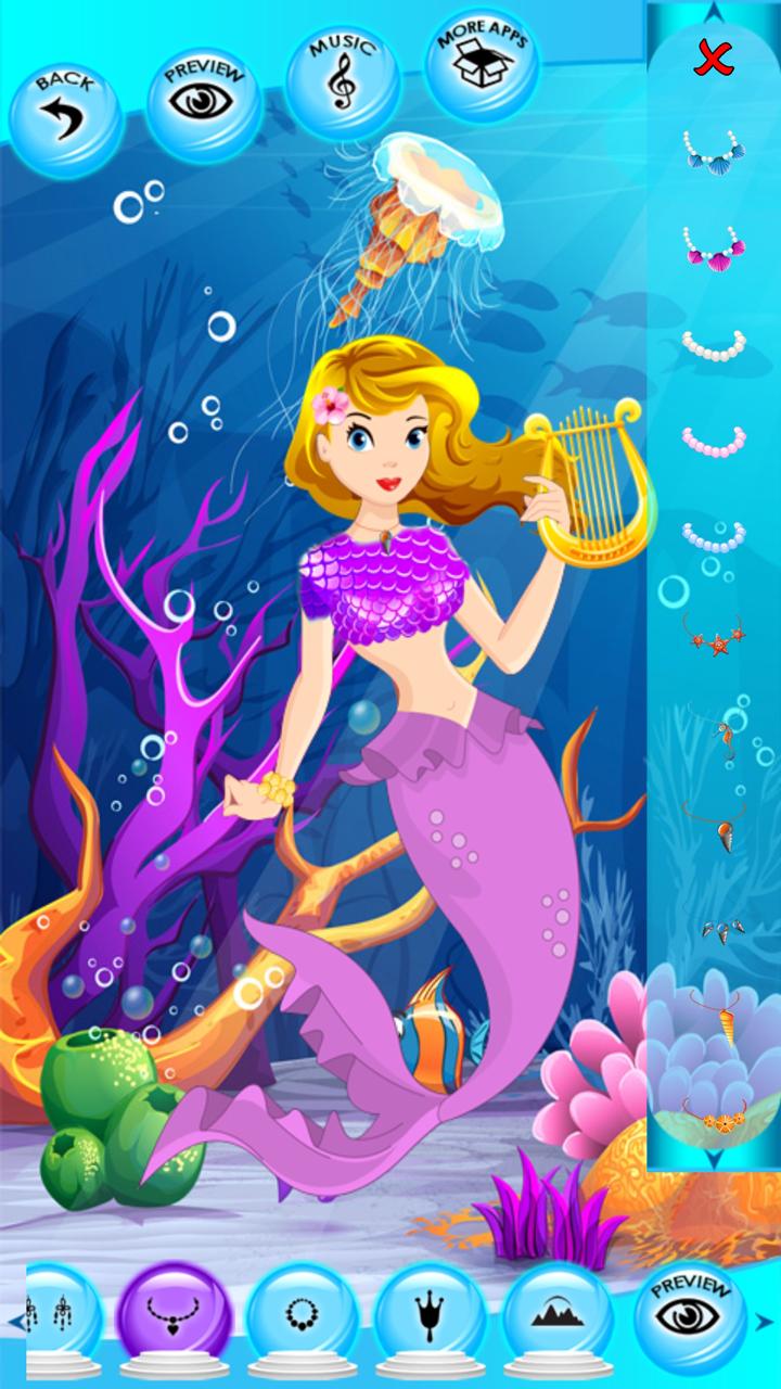 Princess Mermaid Dress Up Game