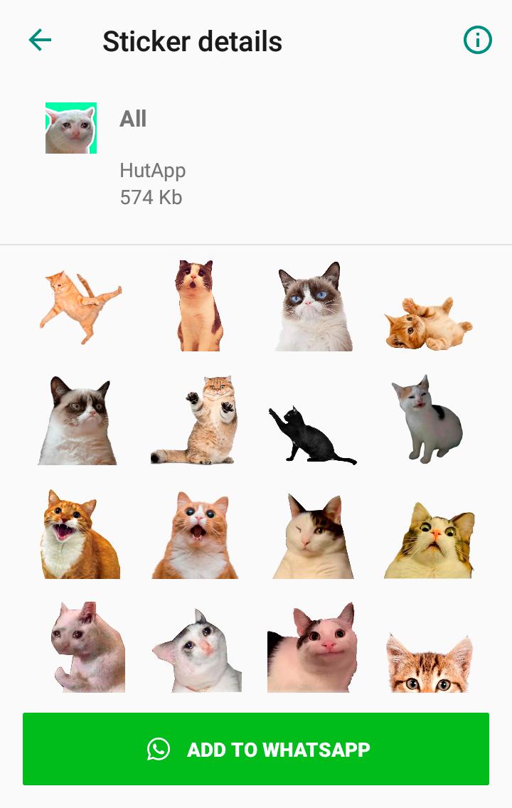 Cat Stickers for WhatsApp