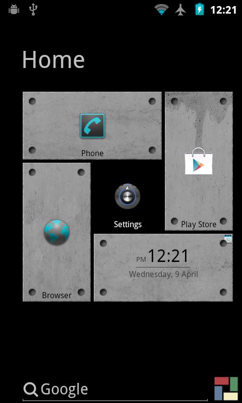 Concrete theme for SquareHome