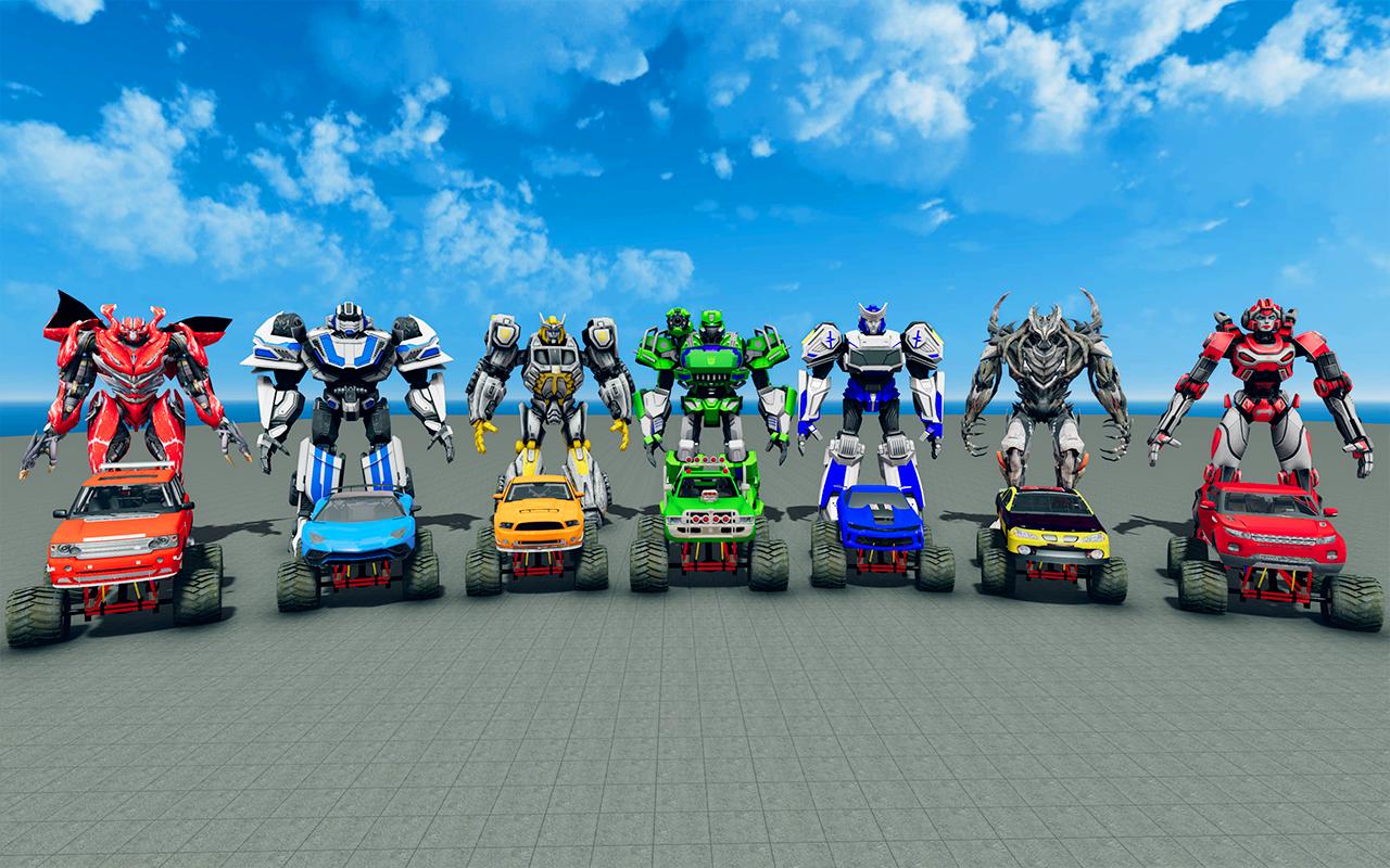Robot Monster Truck: Future Robot Transform Game