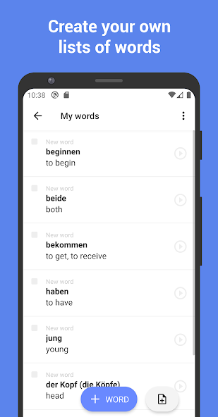 Learn German with flashcards!