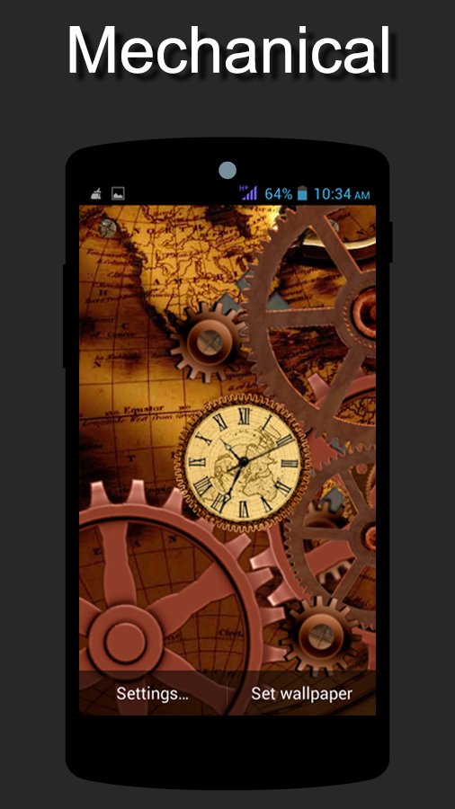 Mechanical Clock LiveWallpaper