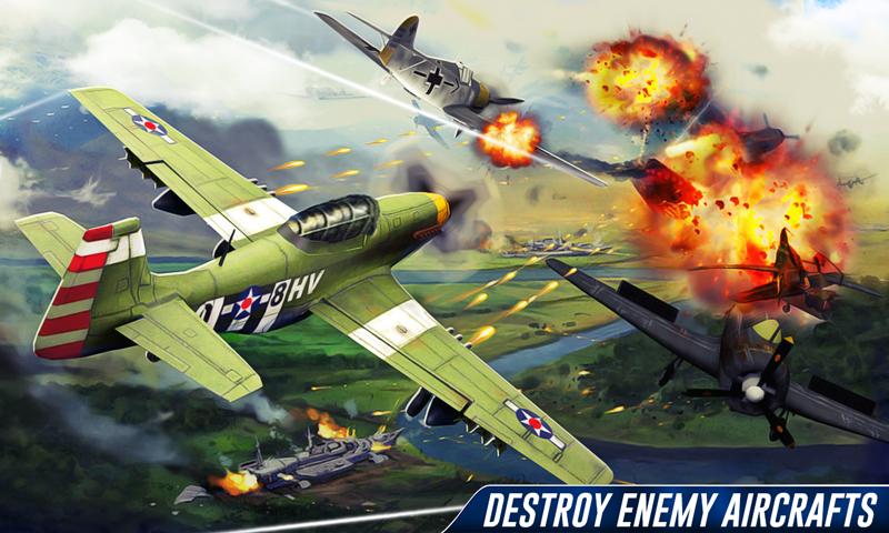 WW2 War Plane Dog Fight Air Combat: World War Game