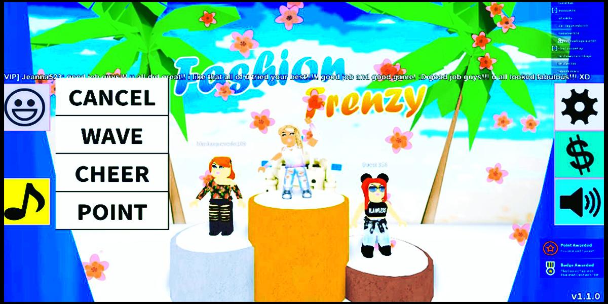 Fashion Frenzy Runway Show Summer Dress Obby Guide