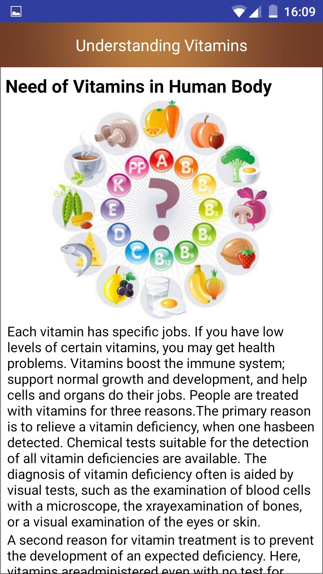 Vitamin rich Food Source guide