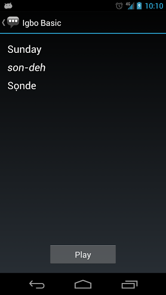 Igbo Basic Phrases