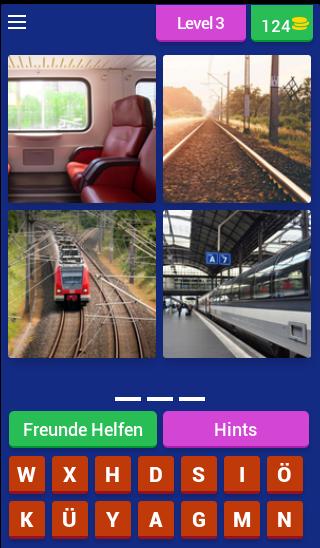 1 wort und 4 bilder