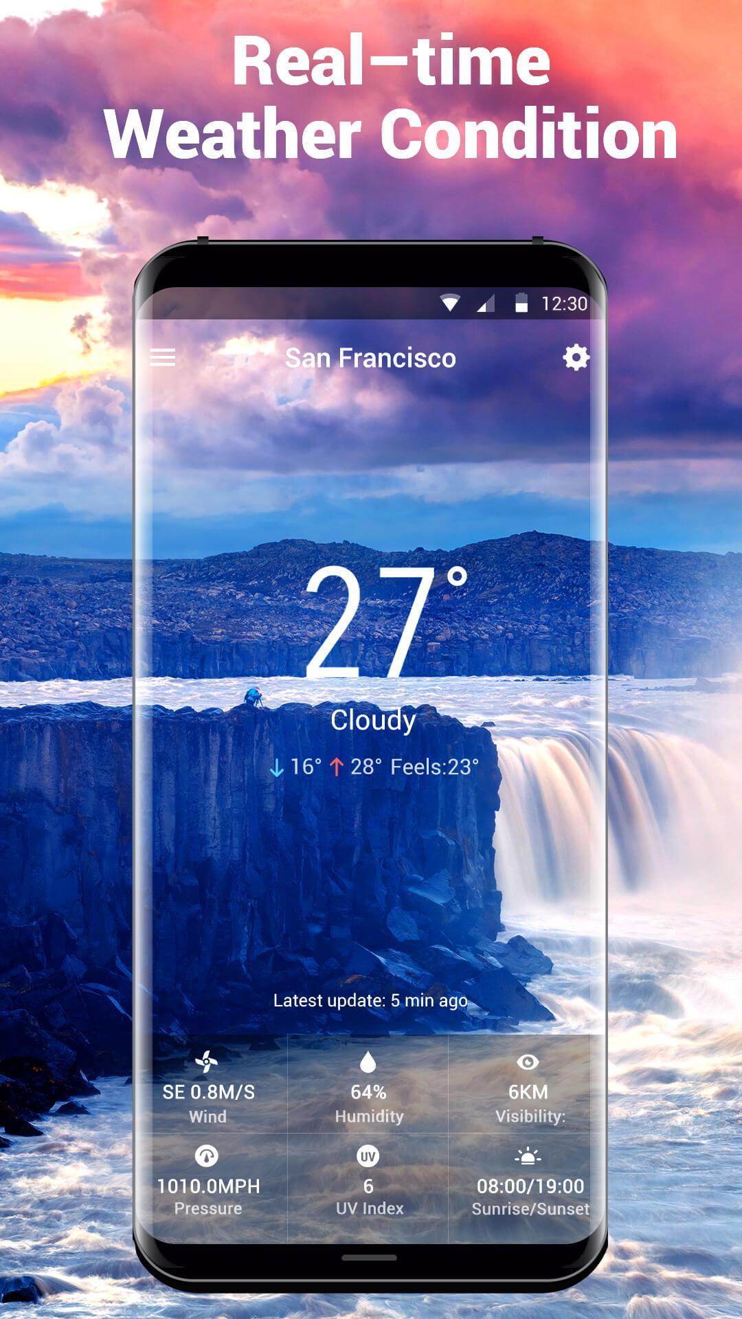 Live weather background app