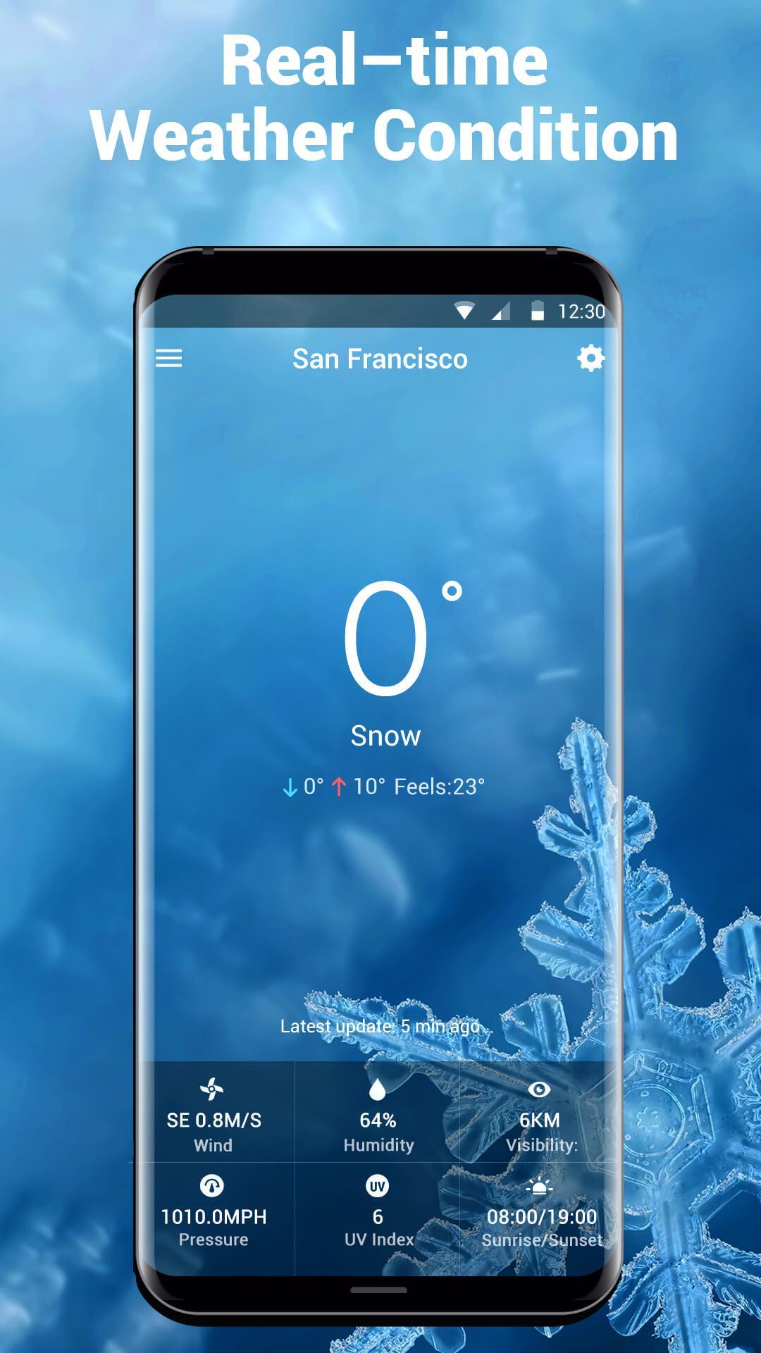 Live weather background app
