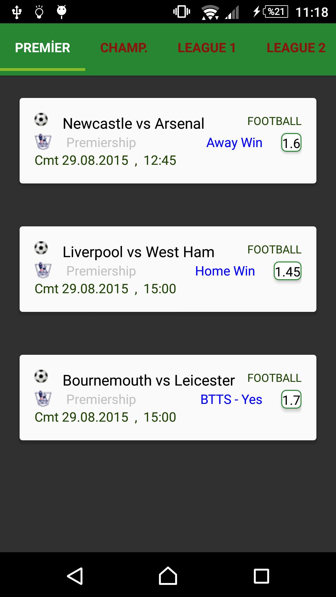 UK Betting Forecast