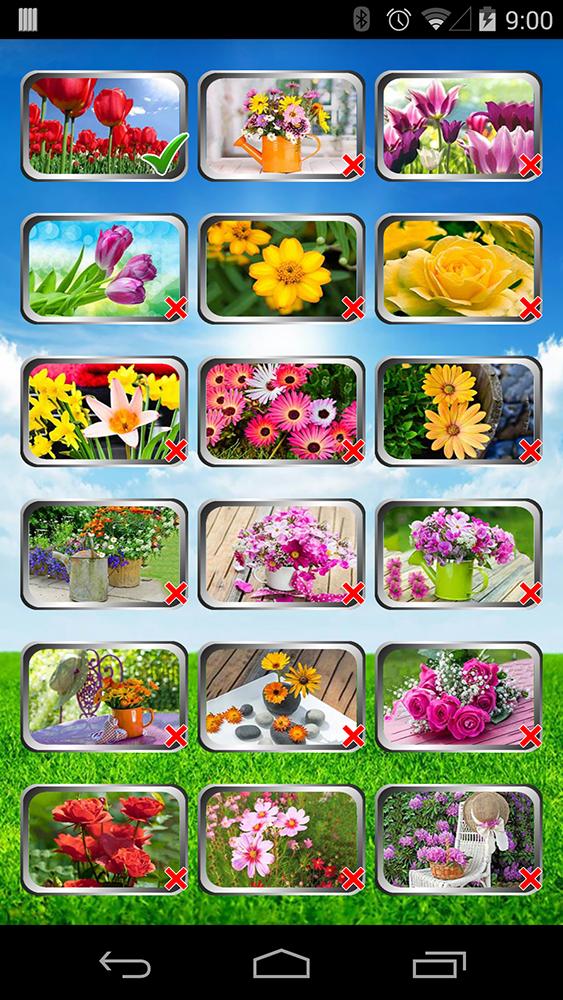Tile Jigsaw Flowers