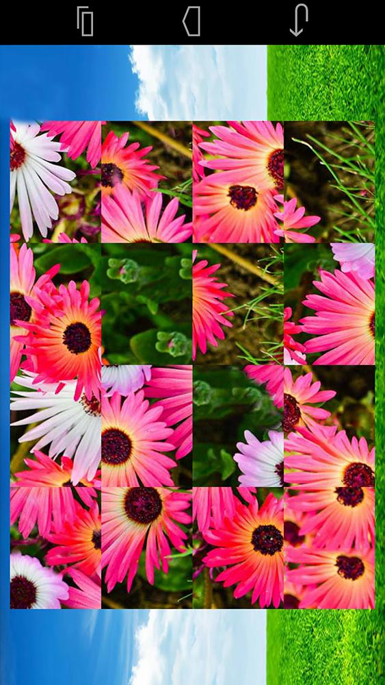 Tile Jigsaw Flowers