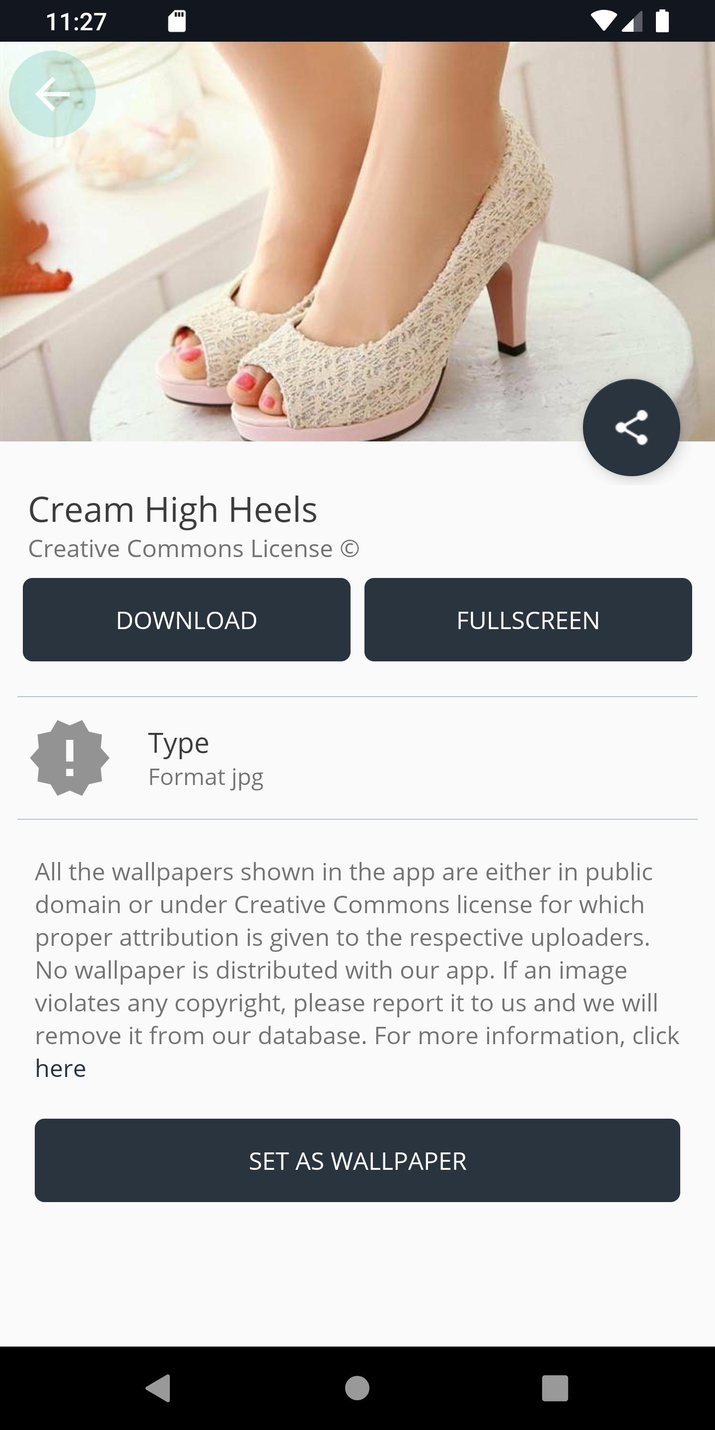 Cream High Heels