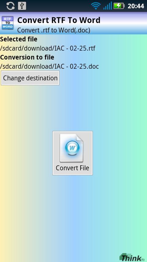 RTF To Word (.doc)
