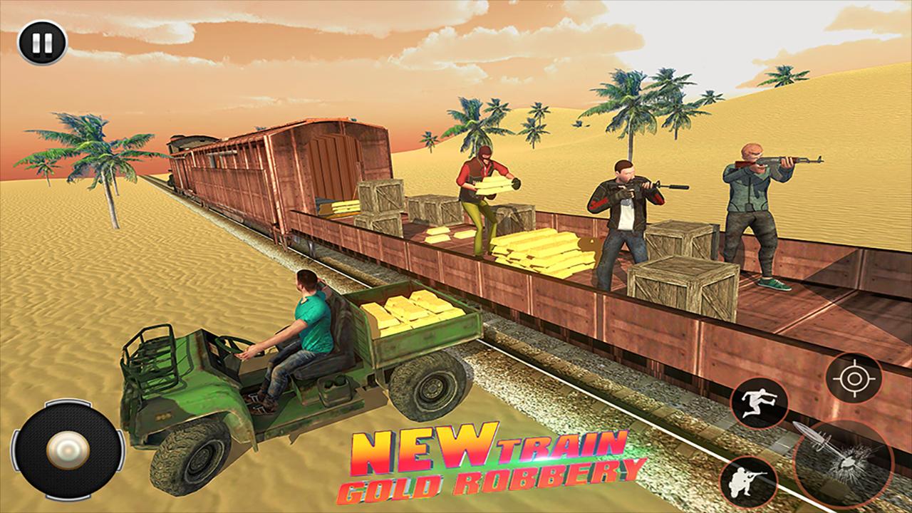 Grand Gold Robbery Game: Train