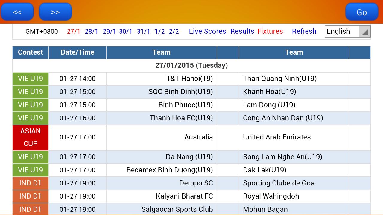 Live Football Score